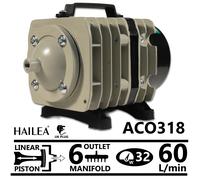 Hailea Air Pump ACO208 ACO308 ACO318 35-60 l/min Hydroponic Pond Compost Tea