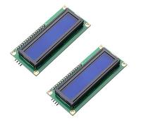 Hailege 2pcs IIC I2C1602 LCD Display with IIC I2C TWI SPI Serial Interface Adapter 1602 LCD Display Blue Backlight for