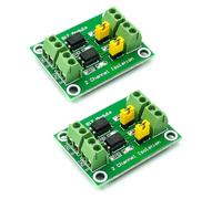 Hailege 2pcs PC817 2 Channel Optocoupler Isolation Module 817 Voltage Isolation Voltage Converter Module 3.6-30V Photoelectric Isolated Module(2/4/8 Channel Optional)