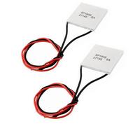 Hailege 2pcs TEC1-27145 SP1848 40x40mm SP1848-27145 SA Semiconductor Thermoelectric Heatsink Cooler Plates Peltier Plate for Power Generation