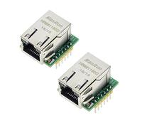 Hailege 2pcs W5500 Ethernet Network Module SPI to LAN TCP IP STM32 Interface 3.3V 5V for WIZ820io RC5