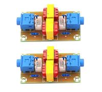 Hailege 2pcs XH-M372 Stereo Audio Isolator Current Noise Isolation Transformer Coupler Vehicle Common Ground Interference Elimination with 3.5mm Audio Socket