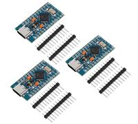 Hailege 3pcs Pro Micro 5V/16MHz USB C Type-C with Pin Connectors