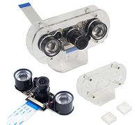 Hailege 5MP Raspberry Pi Camera, Adjustable-Focus, Night Vision, 1080p Video, for Raspberry Pi 3B/3B+, 2B B+, with Case