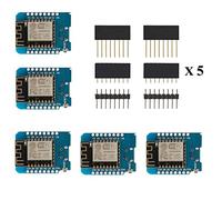 Hailege 5pcs D1 Mini ESP8266 ESP-12F NodeMCU Lua WeMos D1 Mini 4M Bytes WIFI Module with Pin Headers