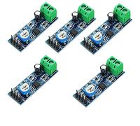 Hailege 5pcs LM386 Mono Audio Amplifier Module 200 Times AMP Solo 5V-12V 10K Adjustable