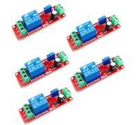 Hailege 5pcs NE555 DC 12V Delay Timer Relay Switch Module Adjustable 0 to 10 Second