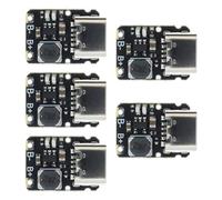 Hailege 5pcs TP4057 Lithium Battery Charging and Discharging Board 1A 3.7V with Protection Type-C USB C Li-ion Battery Charging Board