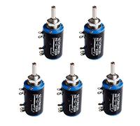 Hailege 5pcs WXD3-13-2W 10K Ohm Multi-Turn Wirewound Potentiometer 10K Ohm