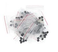Hailege TO-92 Transistor Assorted Kit S9012 S9013 S9014 S9015 S9018 A1015 S8050 S8550 A42 A92 2N222 C1815 etc 18 Vaues, Each 10pcs, Total 180pcs
