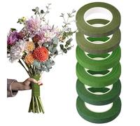 Hailerio Bouquet Tape - 1/2inch X 180 Yard Floral Tapes for Bouquet Stem Wrapping | 6 Rolls Wraps for Crafts Projects Arrangement Arts Florist Wedding Women Men