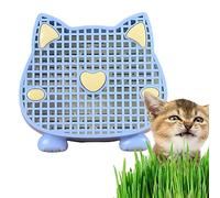 Hailerio Cat Grass Planter Cat Grass Planter Tray Cat Grass Planter Tray Cat Grass Box Planter Pet Sprout Dish Growing Pot For Indoor Cats 15x13.6cm