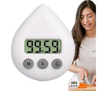 Hailerio Classroom Timer | Waterproof Count Up Timer - Suction Cup Reminder with LCD Display, Timing Tools for Baking/Kitchen Cooking/Reading/Doing Sports/Shower