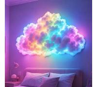 Hailerio DIY Thundercloud LED Light, Cloud Led Lights for Ceiling 3D Multicolor Atmosphere Night Light Cloud Lamp for Desktop Bedroom Living Room Office