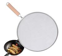 Hailerio Grease Splatter Screen - Fine Mesh Oil Splatter Guard - Skillet Splatter Shield Guards, 1Pc, Stainless Steel Fine Mesh for Frying Pan, 13", 11.5", 10", 8" Available