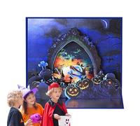 Hailerio Horror Pop Up Card, Happy Halloween Card, Halloween Party Favor Card, Spooky Greeting Cards, Halloween Day Card for Kids Classmates