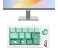 Hailerio Programmable Keypad - RGB Mechanical Wired Keyboard - Hot-swappable Single-handed with Joystick Wired Number Pad for Video Editing Workplace Men Trading Setup Computer