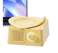 Hailerio Wireless Speaker Machine | Music Playing Wireless Speaker | Record Player Shape Entertainment Equipment with RGB Light for Music Lovers Picnic RV Living Room
