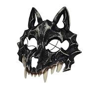 Hailerio Wolf Skull Head Masque,Scary Masque Headgear - Halloween Party Costume Props for Haunted Houses Festivals Performances Adults Kids Cosplay