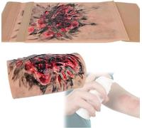 HAILMGAY Burn Training Model for Limbs,Wearable Burn Injury Demonstration Pad with Realistic Wound Simulation Module, Artificial Burn Skin for Medical & First Aid Practice.