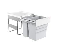 Hailo 3668501 waste collector easy-cargo TE swing 50.2/49 for cabinets, 500 mm width, with hinged door, plastic, grey, 43 x 46.5 x 45.5 mm