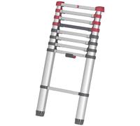 Hailo 7113-111 T80 FLEXLINE Aluminium Telescopic Ladder 3.95m Silver