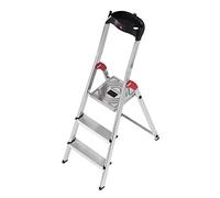 Hailo 8160-301 L60 150 kg Capacity Aluminium Stepladder (3 Steps)