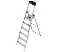 Hailo 8160-601 L60 150 kg Capacity Aluminium Stepladder (6 Steps)