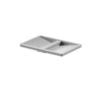 Hailo Deckel 1104849 Kunststoff grau mit Griffmulde | Built-in waste bin system, rubbish bin, kitchen, replacement lid, built-in waste separator, hinged lid, kitchen cabinet