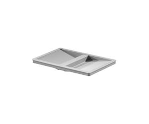 Hailo Deckel 1104849 Kunststoff grau mit Griffmulde | Built-in waste bin system, rubbish bin, kitchen, replacement lid, built-in waste separator, hinged lid, kitchen cabinet