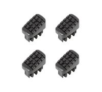 Hailo Foot Set for Household Ladders L20, L40, L50 and L60, 4 Pieces, Support & Climbing Bar 35 x 20 mm, Black, 9915-711