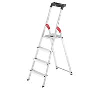 Hailo L60 Aluminium Step Ladders - 4 Treads