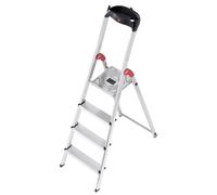 Hailo L60 Aluminium Step Ladder - 4 Tread