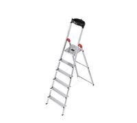 Hailo L60 Aluminium Step Ladder - 6 Tread