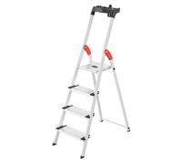 Hailo L80 Aluminium Deep Step Ladder - 4 Tread