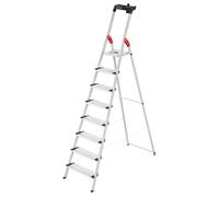 Hailo L80 Aluminium Deep Step Ladder - 8 Tread