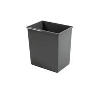 Hailo Replacement Bin 20L Basalt Grey Plastic Rectangular Kitchen Waste Bin Insert