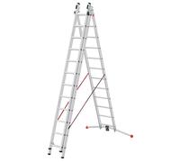 Hailo S100 ProfiLOT Pedal Adjustment Combination Ladder - 3x12 Rungs