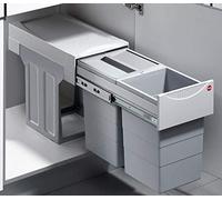 Hailo TA Swing 30.2/30 Waste Collector 2 Tandem Waste Bin 2 x 15 L with Lid Width from 30 cm