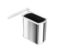 Hailo Uno Pedal Bin Stainless Steel/Plastic White