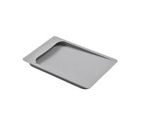 Hailo waste bin lid with recessed grip, plastic bio lid, 22 cm x 14.8 cm x 0.18 cm, grey, 1082739