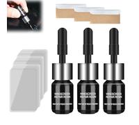Hailoyearn Cracks Gone Glass Repair Kit, Auto Glass Nano Repair Fluid, Chipped Windshield Filler, Glass Repair Liquid for Cracks, Windshield Repair Kit, Super Glue for Glass Chips and Cracks (3PCS)