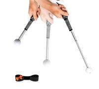 HAILTH Retractable Golf Swing Trainer with Grip Trainer and Click Feedback