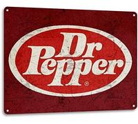 HAIMAX Dr Pepper Soda Pop Store Advertising 8x12 Vintage Metal Tin Sign Look Retro Wall Decor Bar