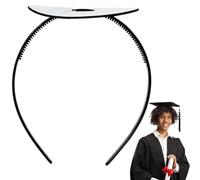 HAIMITI Graduation Cap Headband Insert, Grad Cap Headband Insert, Adjustable Black Graduation Cap, Don't Change Your Hair,Upgrade headband, Simple and Practical Anti-Fall Hairband for Graduation Cap