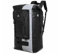 Haimont 100L Waterproof Backpack Roll Top Dry Backpacks, Heavy Duty Marine Dry Bags Travel Kayaking Surfing IPX7 Black/Grey