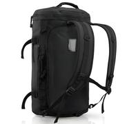 Haimont 45L Travel Duffel Backpack for Men Women, Convertible Gym Sport Duffle Bag with Shoes Compartment for Weekend, Heavy Duty, Water-Resistant, Black