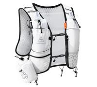 Haimont 8L Trail Running Hydration Vest with Soft Flasks | 2L Bladder Compatible, Bounce-Free Fit, Front Storage, Pole Loops, Whistle