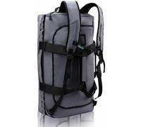 Haimont Heavy Duty Duffel Sports Bags Travelling 90 Litre for Man, Convertible Large Duffle Backpack Straps, Water Resistant, Weekender, Grey