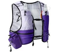 Haimont Lightweight Running Vest Hydration Pack with 2 Soft Bottles for Women Men, Water Running Pack Vests with Water Flasks Race Training Adventure Outdoors Sports, 8L, M, Purple